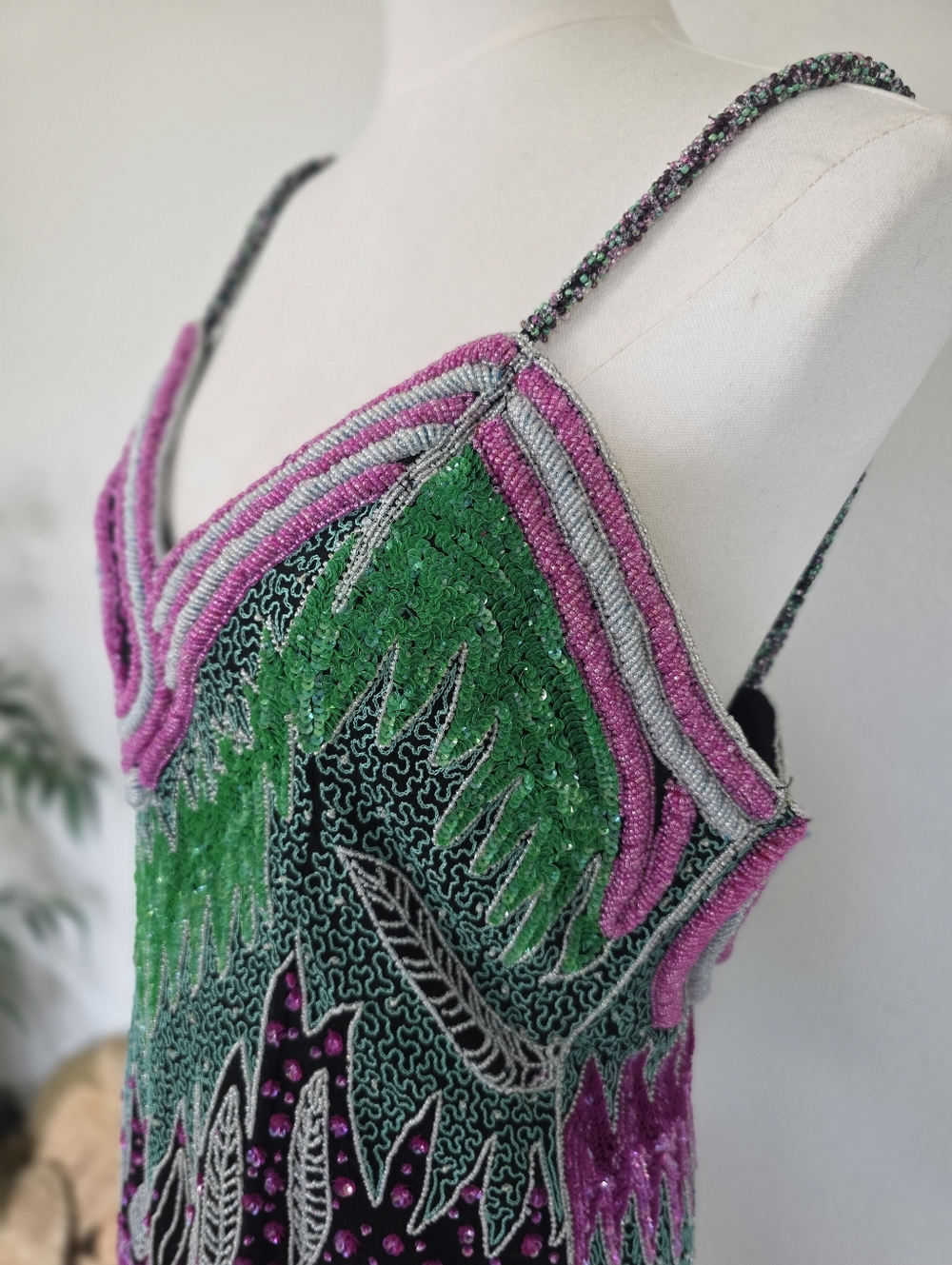 Vintage Klass Collections Beaded Bodycon Party Dress - Maximalist 80s/90s Glam - Picture 5 of 16